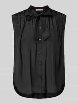 Christian Berg Woman Selection Blousetop met strik en knoopsluiting