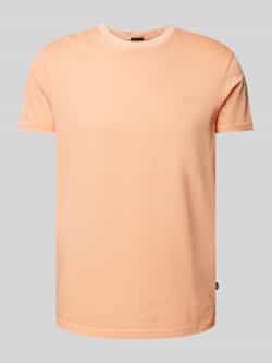 JOOP! Collection T-shirt met geribde ronde hals model 'Paris'