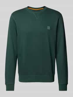 Boss Orange Sweatshirt met labelstitching model 'Westart'