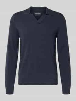 Marc O'Polo Regular fit gebreide pullover van een mix van katoen en scheerwol