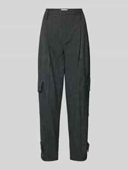 Daydream Straight leg stoffen broek met bandplooien model 'Columbia'