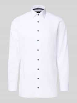 Olymp Regular fit zakelijk overhemd van katoen met kentkraag