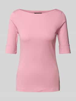 Lauren Ralph Lauren T-shirt met geribde boothals model 'JUDY'
