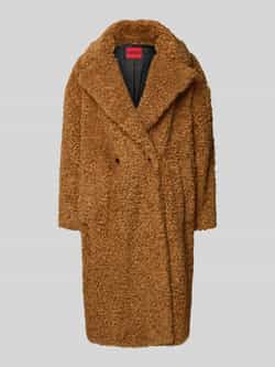 HUGO Oversized lange jas van imitatiebont met reverskraag model 'MALITE_1'