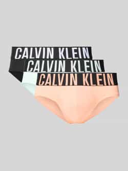 Calvin Klein Underwear Slip met elastische band met logo in een set van 3 stuks
