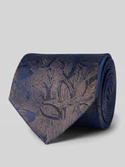 Monti Zijden stropdas met all-over bloemenprint (7 cm)