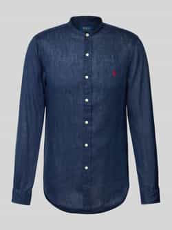 Polo Ralph Lauren Slim fit linnen overhemd met opstaande kraag