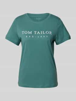 Tom Tailor T-shirt met labelstitching