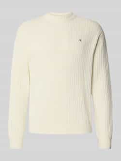 Calvin Klein Jeans Oversized gebreide pullover met ribboorden