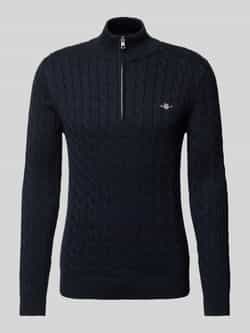Gant Gebreide pullover met kabelpatroon