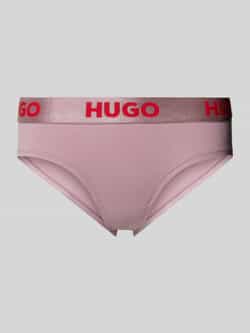 HUGO Slip met elastische band met label