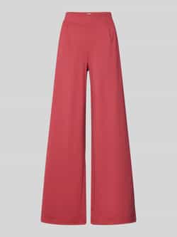 Ichi Wide leg stoffen broek met bandplooien model 'KATE'