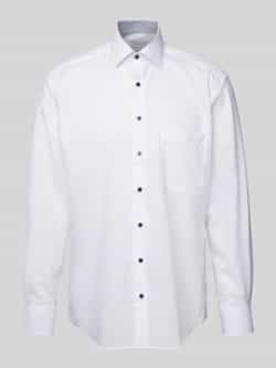 Eterna Wit Business Overhemd Comfort Fit White Heren