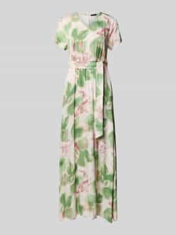 MORE & MORE Maxi-jurk van viscose met strikceintuur