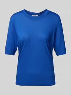 Marc O'Polo Regular fit T-shirt in een mix van lyocell en katoen met fijntricot-look