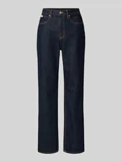 Calvin Klein Jeans Straight fit jeans met labeldetail