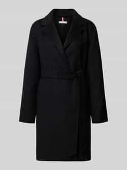 Tommy Hilfiger Regular fit lange jas van wolmix