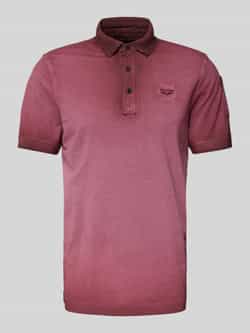 PME Legend Slim fit poloshirt met labelstitching