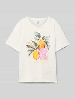 Only Regular fit T-shirt met extra brede schouders model 'BLINS'