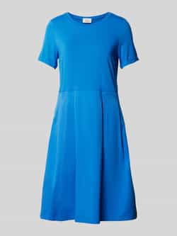 Vera Mont Chique Zomerjurk met Plooien Blue Dames