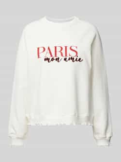 Rich & Royal Sweatshirt met statementprint