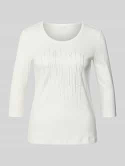 Christian Berg Woman T-shirt met siersteentjes en 3 4-mouwen