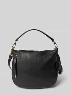 Abro Leren handtas met labelapplicatie model 'JUNA'