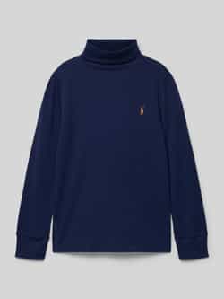 Polo Ralph Lauren Teens Shirt met lange mouwen en labelstitching