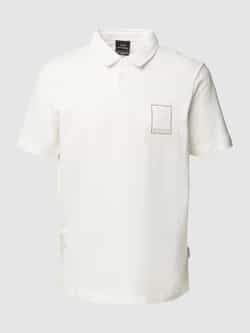 Armani Exchange Regular fit poloshirt met labeldetail