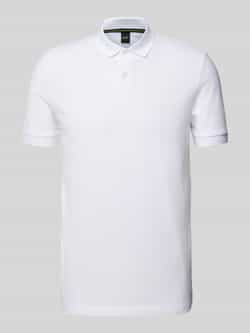 BOSS Green Poloshirt met labelprint model 'Pio'