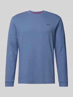 HUGO Shirt met lange mouwen en labelstitching model 'Austin'
