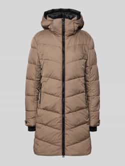 Fire + Ice Gewatteerde lange jas met tweewegsritssluiting model 'AENNY3'