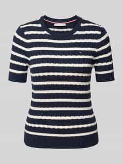 Tommy Hilfiger Regular fit gebreide pullover van zuiver katoen