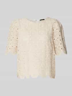 MORE & MORE Blouseshirt met gaatjesmotief