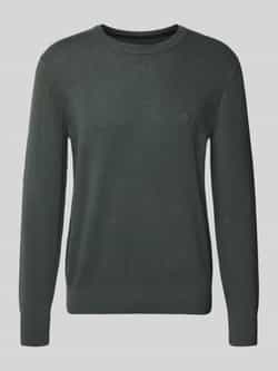 Marc O'Polo Regular fit pullover van katoenmix met scheerwol