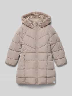 S.Oliver RED LABEL Regular fit gewatteerde lange jas met voering van teddypluche