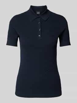 Boss Poloshirt met korte knoopsluiting model 'Fointa'