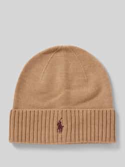 Polo Ralph Lauren Beanie van kasjmier met labelstitching