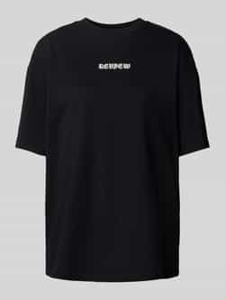 Review Oversized T-shirt met labelprint