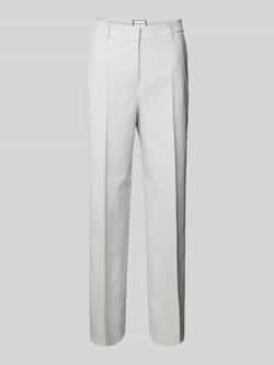 SEDUCTIVE Broek van linnenmix met persplooien model 'DOMINICA'