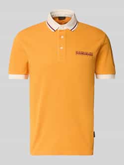 Napapijri Slim fit poloshirt met labelprint