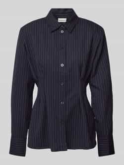 Gestuz Slim fit overhemdblouse met overhemdkraag model 'Dacia'