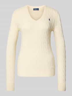 Polo Ralph Lauren Shirt met lange mouwen in gebreide look met kasjmier model 'KIMBERLY'