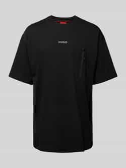 HUGO T-shirt met labelprint model 'Doforesto'
