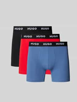 HUGO Boxershort met elastische logoband in een set van 3 stuks