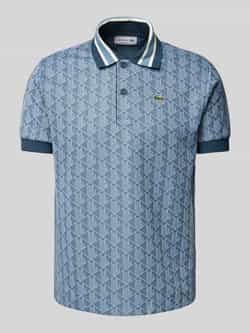 Lacoste Polo met logopatch Blue Heren