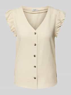 B.Young Regular fit linnen blousetop met V-hals model 'FALAKKA'