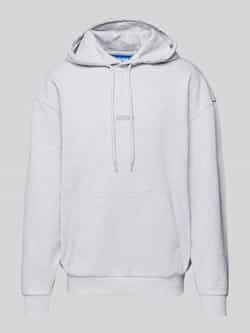 Hugo Blue Hoodie met logoprint model 'Nilopel'