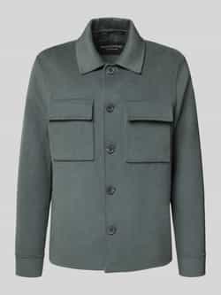 Marc O'Polo Regular fit overhemdjack van wolmix