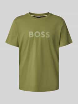 Boss T-shirt met labelprint